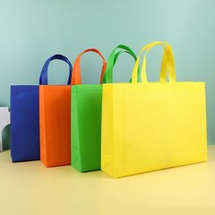 Non-Woven Horizontal Plain Tote Bag – Eco-Friendly Reusable Shopping Bag