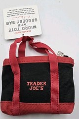 Trader Joe’s Micro Mini Tote With Grocery Bag 2 In 1 Mini Limited Edition