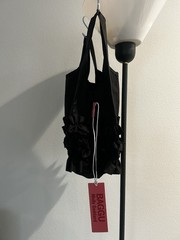 BAGGU x Molly Goddard Baby Ruffle Tote Bag Black 10.5x4x16.5
