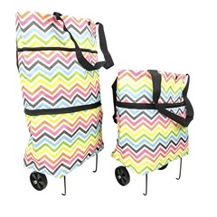 Stylish Foldable Grocery Bags with Wheels – Eco-Friendly and Easy to Use