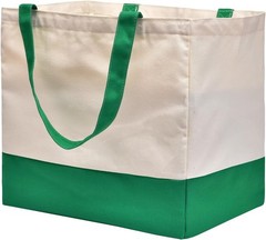 3 Pack Canvas Reusable Grocery Bags Heavy Duty 8.3 gal Foldable Large Tote Bag