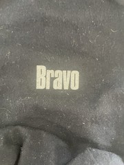 BRAVO TV Andy Cohen Black pull bag silver letters and drawstring soft cotton