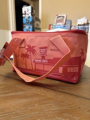 Trader Joe’s Authentic NEW WITH TAGS Mini Insulated Blue And Peach Coolers Bags