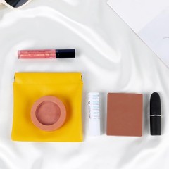 honitty Mini Travel Makeup Bag,Portable Popper Organizer, Cute 6PCS-PU