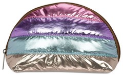 iscream 8.25″ x 5″ Puffy Quilted Metallic Fully x x 3″, Icy Horizon