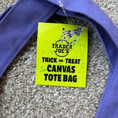 Trader Joe’s Mini Totes Set of 4 Halloween Colors NWT Black Orange ON HAND