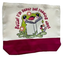 New Silkfly 18”x15” Canvas Bag with Handles “Reading…Smut”