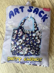 Yellow Owl Workshop Dracula’s Flute Art Sack Dirty Clouds Reusable Tote Bag