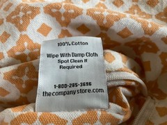 The Company Store Reversible 100% Cotton Shopping Tote Bag 7″ x 14″ x 20″ tall