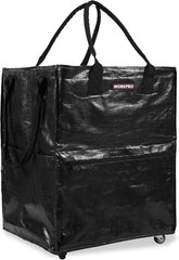 WORKPRO Large Rolling Grocery Bag 36-Gallon Tote with 5 Wheels Extra Storage