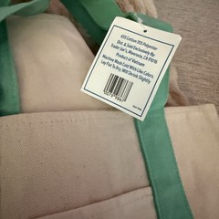 Trader Joe’s Large and Mini Pastel Canvas Tote Bag Set – 2026 Lavender & Green