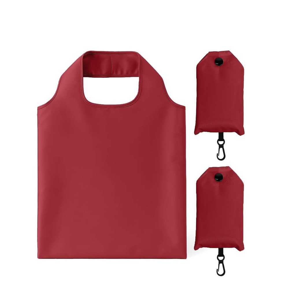 2 Pack Waterproof Foldable Shopping Bag Reusable Grocery Tote Bag