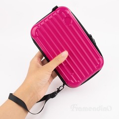 Framendino, Rose Red Cosmetics Case Carrying Hard Bag for 1 Pack,