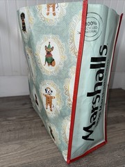 💕 Marshalls Christmas Dogs Dog Reusable Shopping Tote Bag New Marshall’s