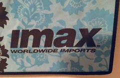 Vintage IMAX Imports PolyCanvas Tote Shopping Bag – Blue & Brown FREE SHIPPING