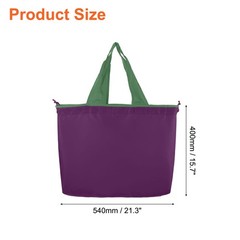 Reusable Grocery Bags 21″ x 16″ Washable Shopping Totes Fit in Pocket