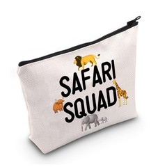 LEVLO Safari Squad Makeup Bag African Trip Wild Animal