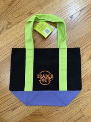 Trader Joe’s 2024 Halloween Mini Tote: Black Purple Green Multicolor NWT