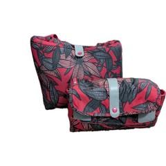 California Innovations Pink Floral Foldable Insulated Market Totes Set Of 2
