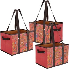 Reusable Grocery Bags Set Durable Heavy Duty Tote Bag Collapsible Grocery Shoppi