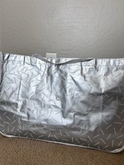 Lululemon Reusable Shopping Tote Bag Silver Jumbo XL 21.5x15x8in