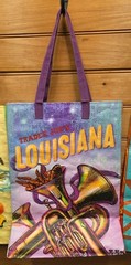 Lot Of 3 Trader Joe’s Reusable Bags / Totes- Florida, Louisiana & New Mexico T-8