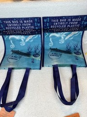 TRADER JOE’S Set Of (2) Clownfish Bag Recycled Ocean Plastic Bag