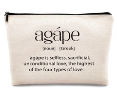 kdqua Christian Religion Agape Definition Makeup Bag, Multicolor