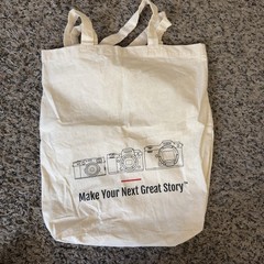 Fujifilm Canvas Tote Bag Beige Film Camera Make You Next Great Story