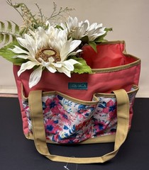 New Pioneer Woman FRESH FLORAL Gardening Tote Bag Tool Storage Organizer Gift