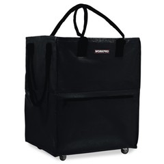 WORKPRO Large Rolling Grocery Bag 36-Gallon Tote with 5 Wheels Extra Storage