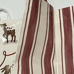 Tesco Christmas Mice Tote Bag Mouse Deer Bunny Holly Candy Cane Berry New 2025