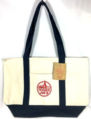 Trader Joe’s Canvas Tote Shopping Bag – LARGE CLASSIC NAVY BLUE – NEW with TAGS