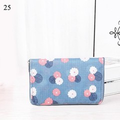 Foldable Shopping Bag with Zipper Multicolor Print Polyester Material 17x16in