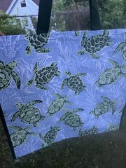 Coastal Reusable Tote Bag~20″X 18″X 8″~ SEA TURTLES by TJX🐢🐢