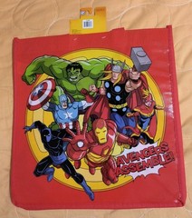 Marvel Avengers Superheros Large Reusable Eco Red Gift/Shopping Bag 🆕🆓ship!