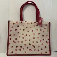 Waitrose Emma Bridgewater Love Hearts Tote Bag Red White Pink Shopper New