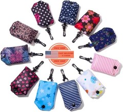 Bolsas de compras reutilizables y plegables, paquete de 6, bolsas de compras