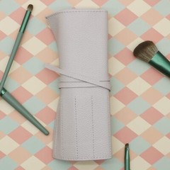 Bird&Fish Makeup Brush Case Travel, makeup brush case roll up,brush Gray