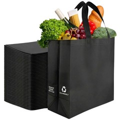 Reusable Grocery Bags Heavy Duty Foldable Shopping Tote 12.6×6.3×11.8 Inch