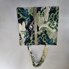 Handmade Floral & Nature Pattern Foldable Canvas Shopping Bag Medium Multicolor