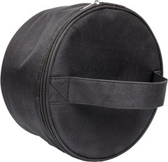 Wig Travel Case,Foldable Round Box,Lightweight and Durable Black