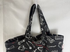 Trader Joe’s Canvas Tote Bags Kitchen Utensils Made in USA – Lot of 2