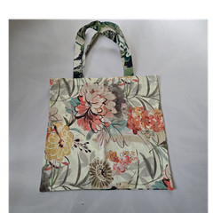 Handmade Floral & Nature Pattern Foldable Canvas Shopping Bag Medium Multicolor