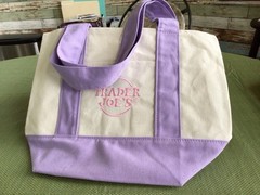 New PURPLE Trader Joe’s Pastel Mini Canvas Tote Bag 2026