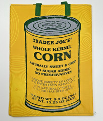 Trader Joe’s Whole Kernel Corn Reusable Tote Shopping Grocery Bag 6 Gallon NWT