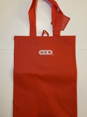 H-E-B Classic Red Reusable Shopping Bag 13.5″L × 7.5″W × 15.5″H