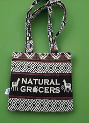 Natural Grocers Alpaca Shopping Bag Tote Woven SW Ecuador Shoulder Strap Lined