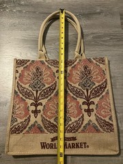 Cost Plus World Market Burlap Bag w/ Handles