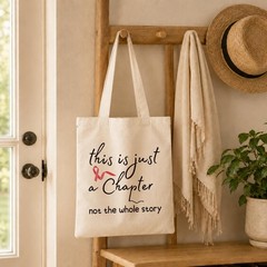 Canvas Tote Bag for Women, This Is Just a Chapter Not The Whole Story Shoulde…